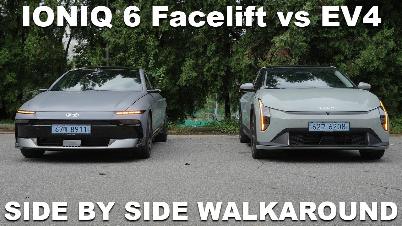 🔇2026 Hyundai IONIQ 6 Facelift vs Kia EV4 | Full Walkaround Exterior & Interior (No Narration)