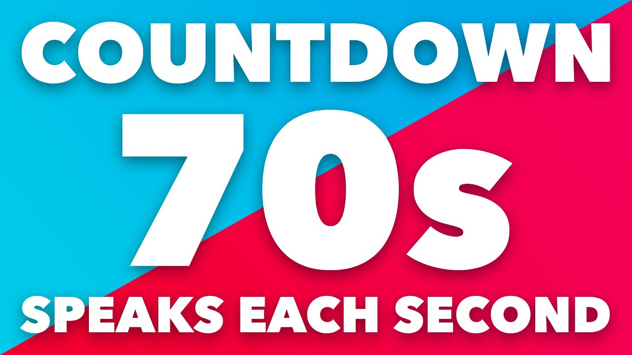70-sekundowy timer z odliczaniem głosowym