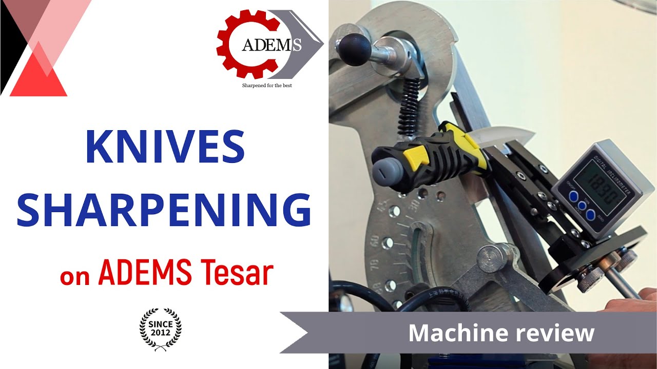ADEMS Tesar belt grinding machine for sharpening knives