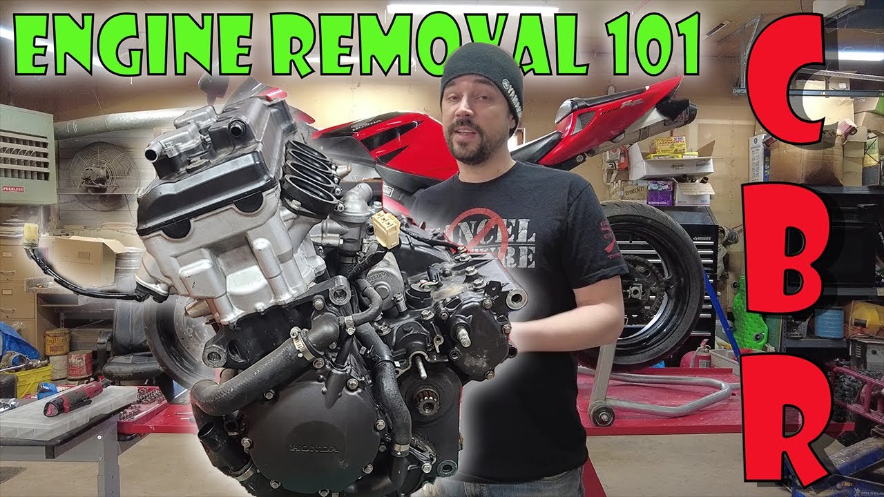 CBR 1000 Engine Removal | How to take out the engine on a 2007 CBR 1000