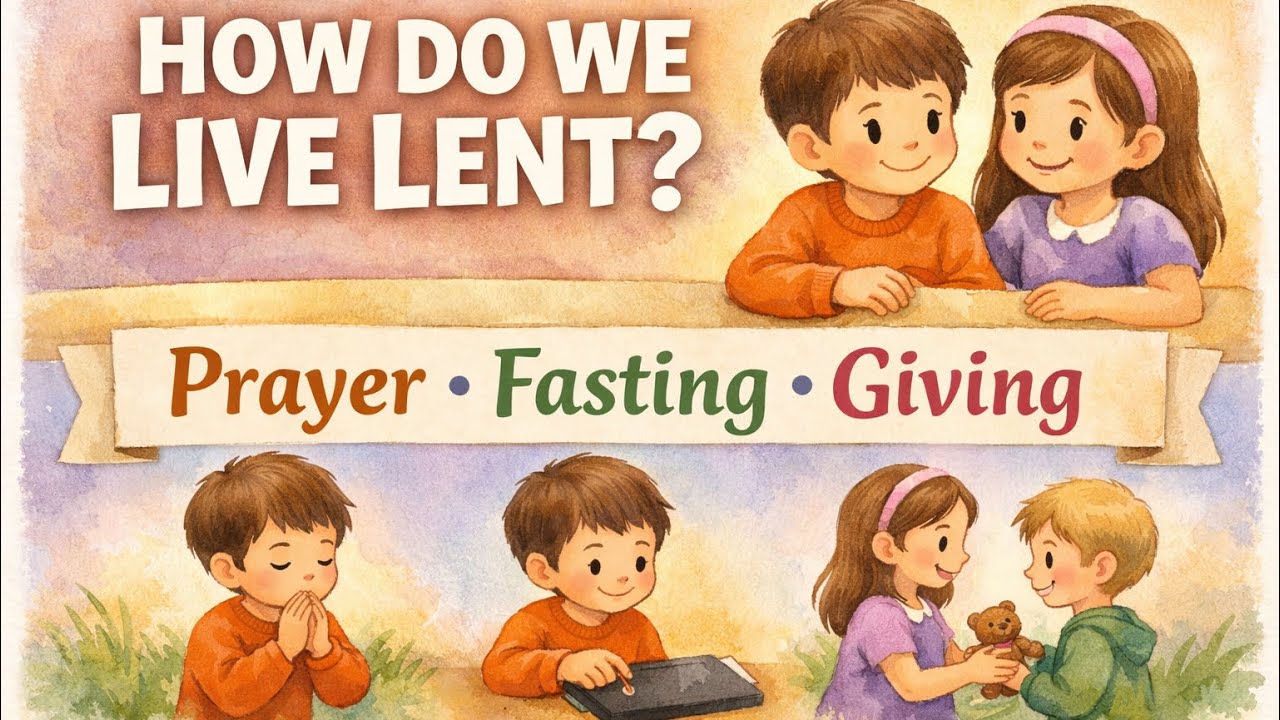 How Do We Live Lent? | Prayer, Fasting & Giving for Kids 