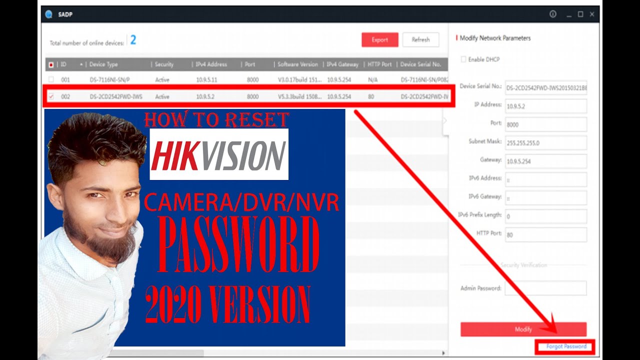 HOW TO RESET HIKVISION CAMERA/DVR/NVR PASSWORD  কীভাবে হিকভিশন ক্যামেরা /ডিভিআর /এনভিআর  রিসেট করবেন