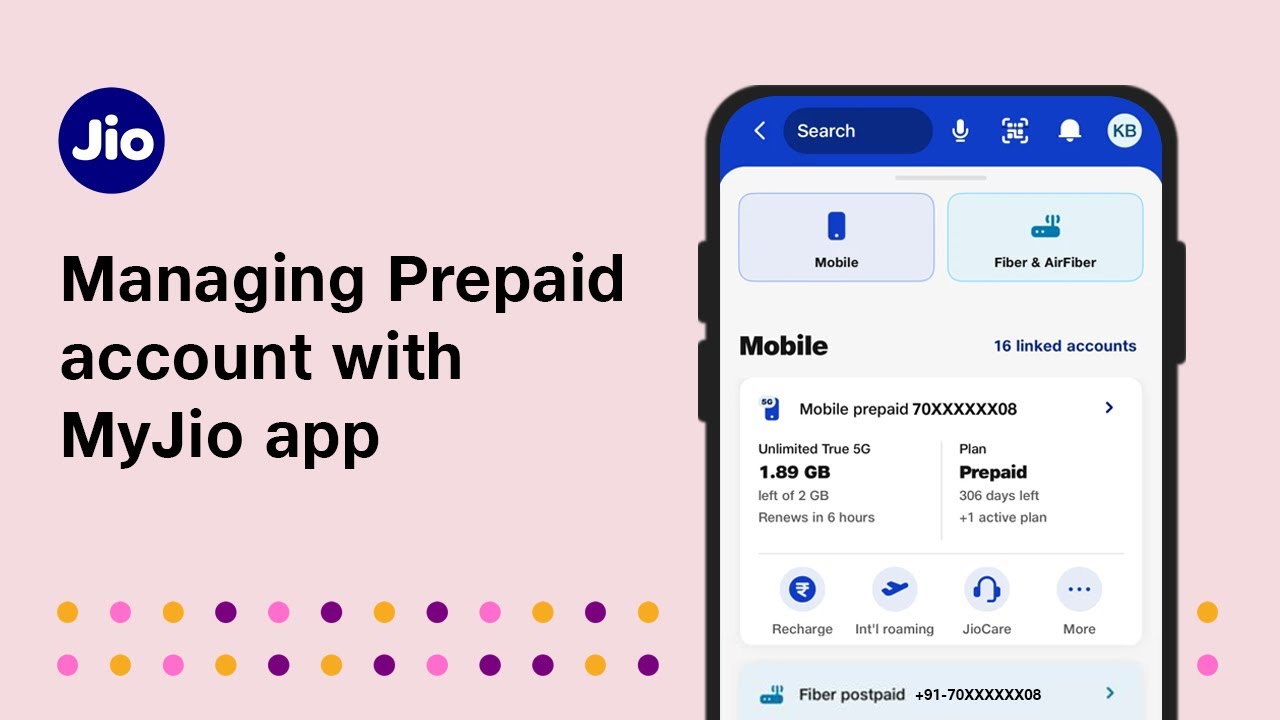 How to manage your Prepaid Account using MyJio | JioCare