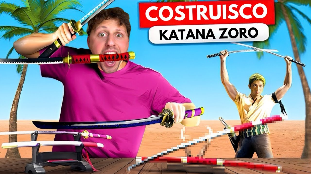 HO COSTRUITO UNA KATANA GIAPPONESE IN LEGNO - Zoro One Piece