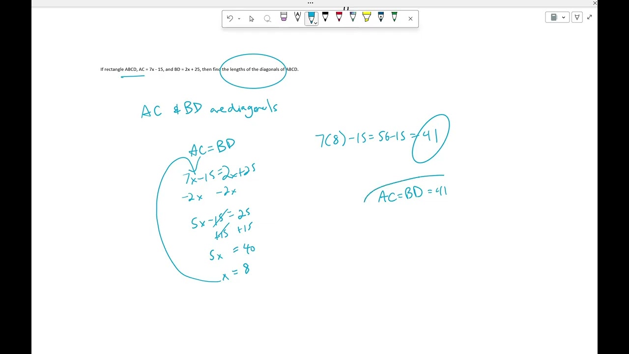 Geometry Lesson 7.4 Special Parallelograms