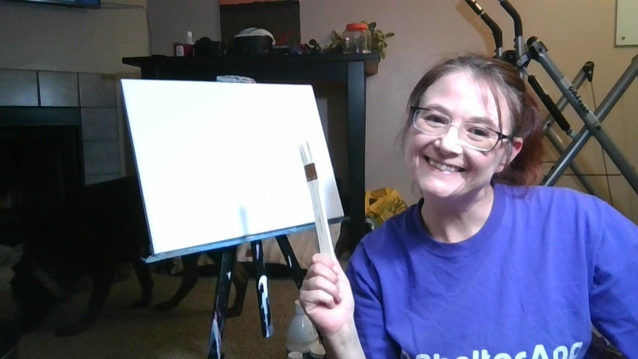 Painting with Manda - Foggy woods
