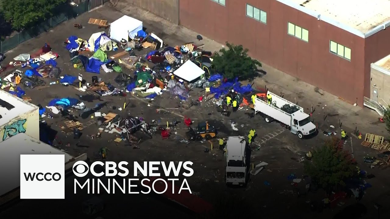 Crews clear Minneapolis encampment where 8 people were shot