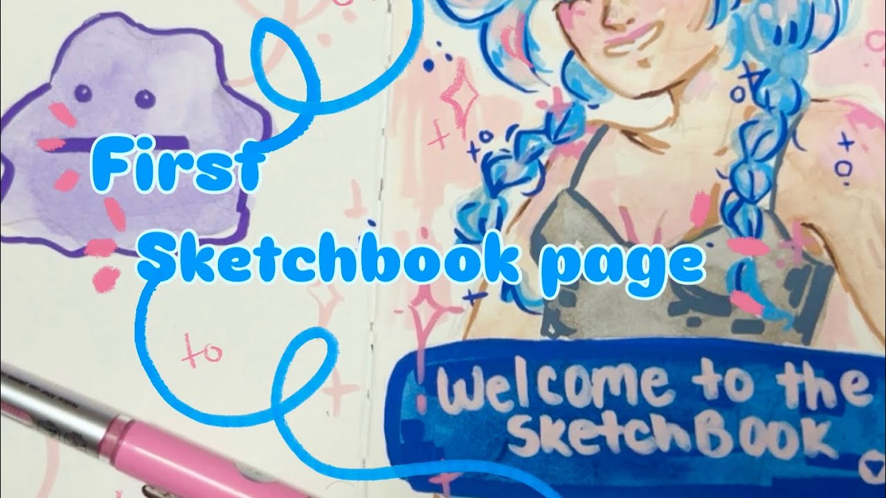 FIRST SKETCHBOOK PAGE!! Draw with me… please 