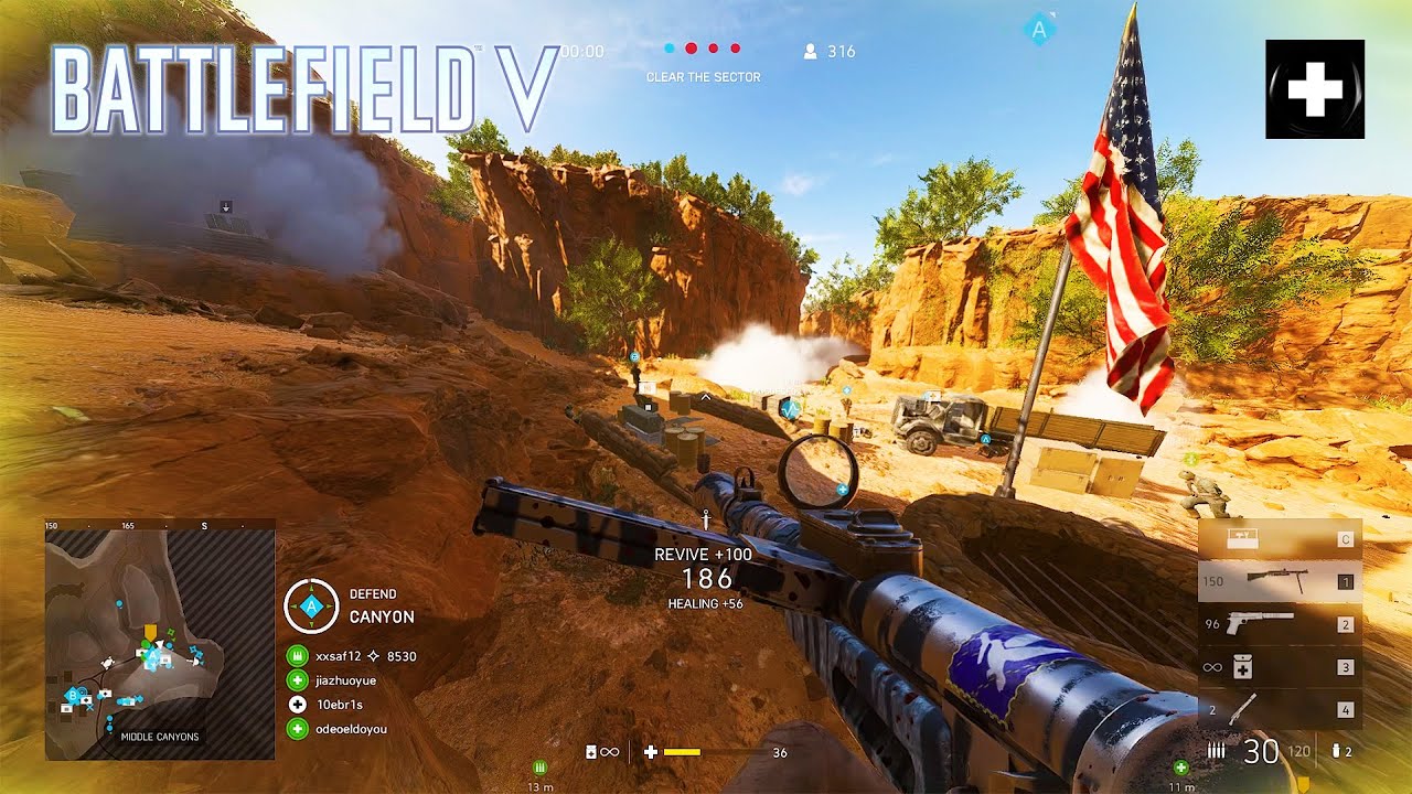 Battlefield 5: Attacking Al Marj Encampment Gameplay (No Commentary)