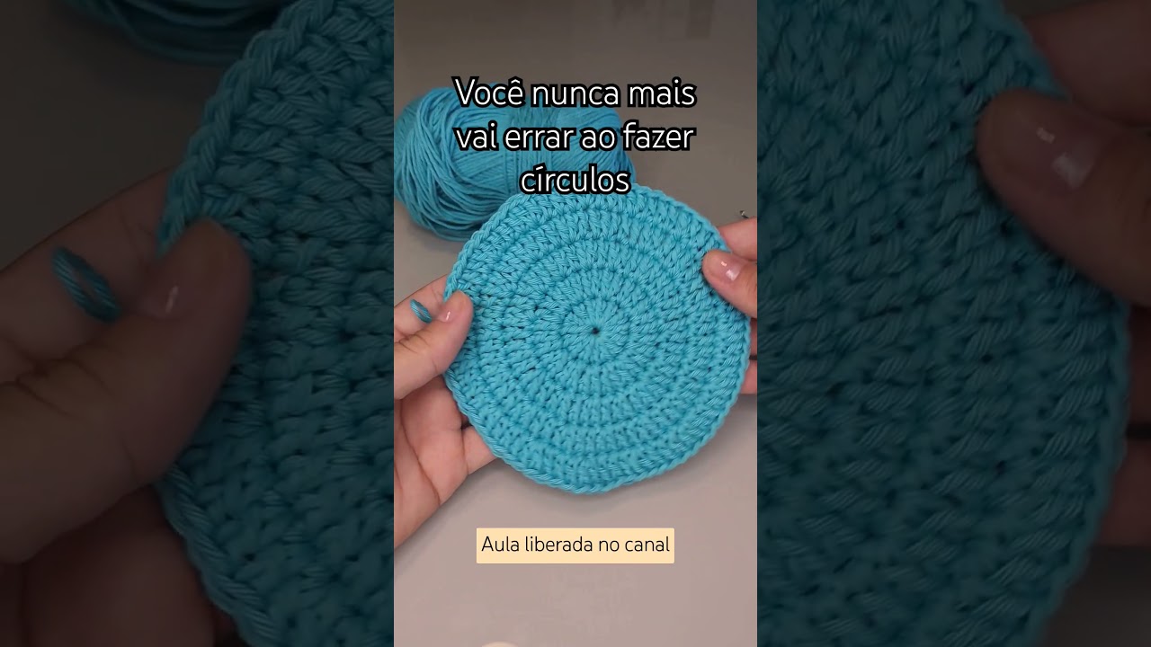 Aprenda o c&iacute;rculo perfeito em croch&ecirc; 🧶 #crochet #crochetinstructions #tutorial