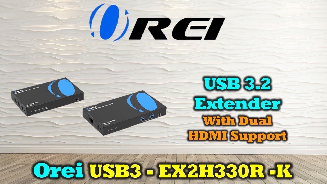 Расширьте два монитора Host USB-C через Ethernet! OREI SplitXtend KVM USB 3.2 DisplayLink Extender