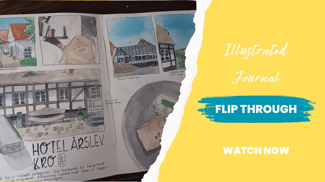 Sketchbook flip through - July 2022 to May 2024 | my illustrated journal