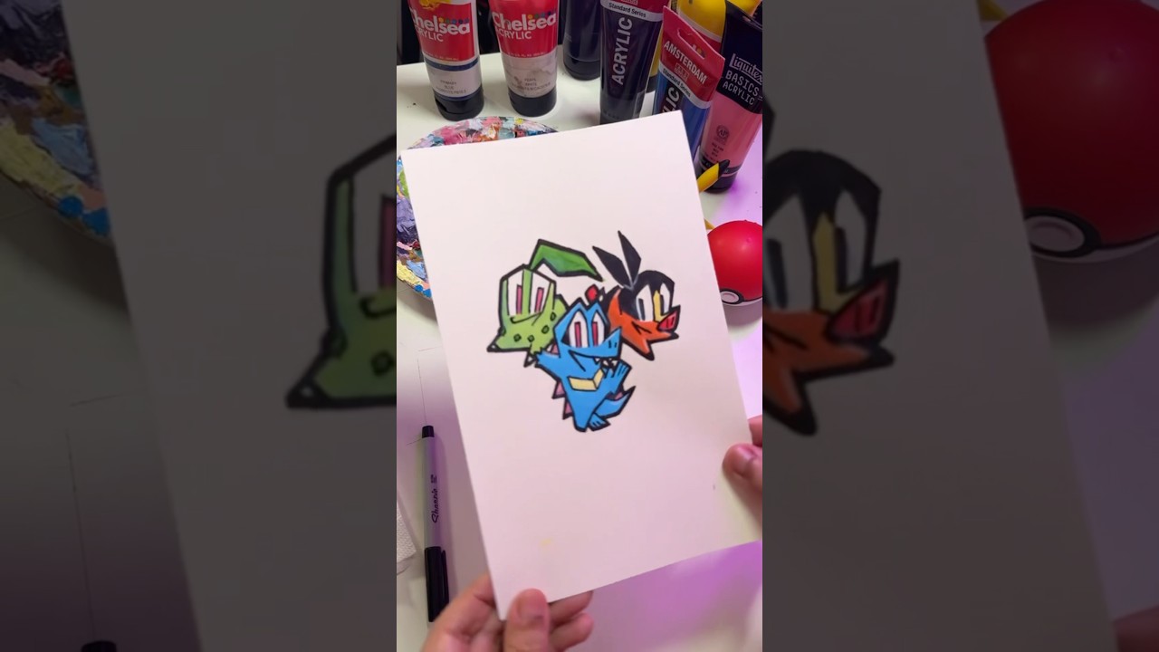 Speed Drawing ZA Starters ✨ #pokemon #speeddrawing #speedpaint #timelapse #drawing