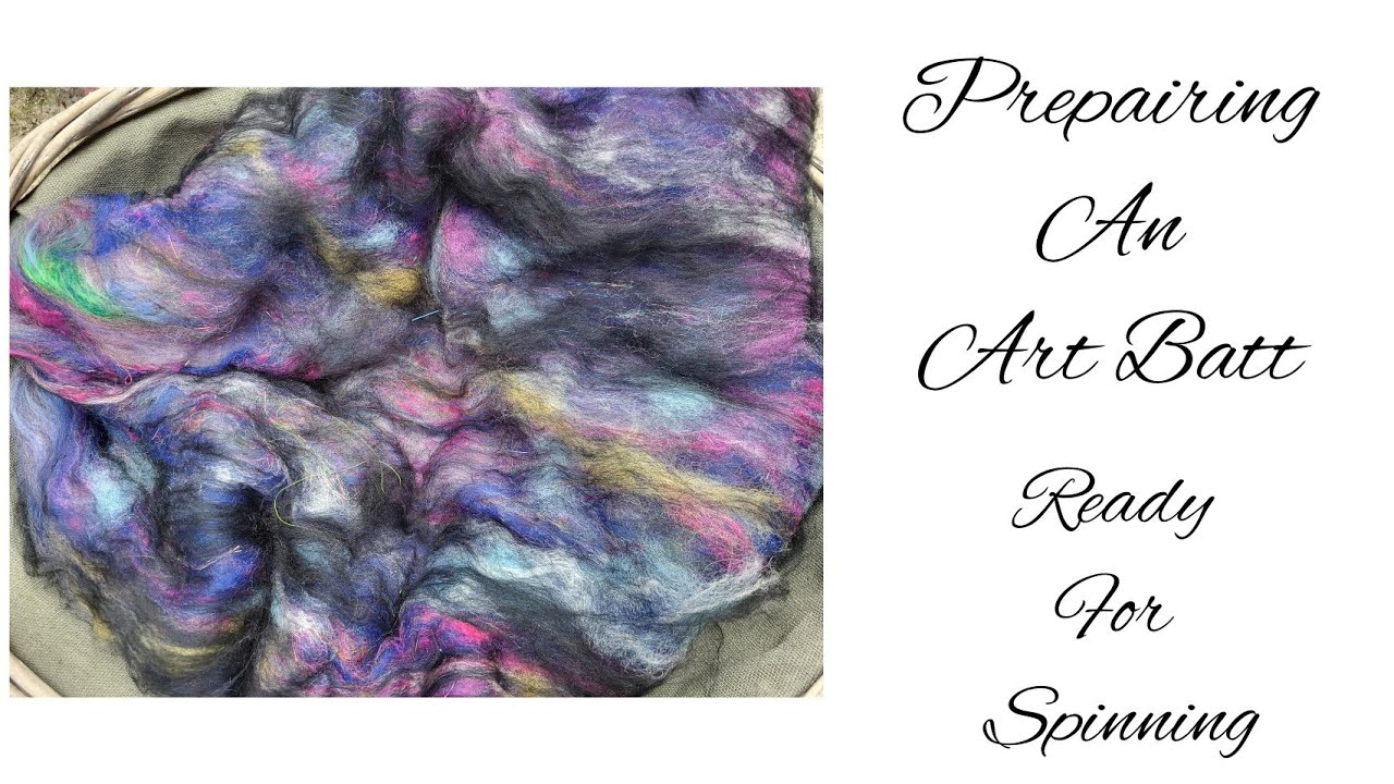 Preparing an Art Batt for Spinning