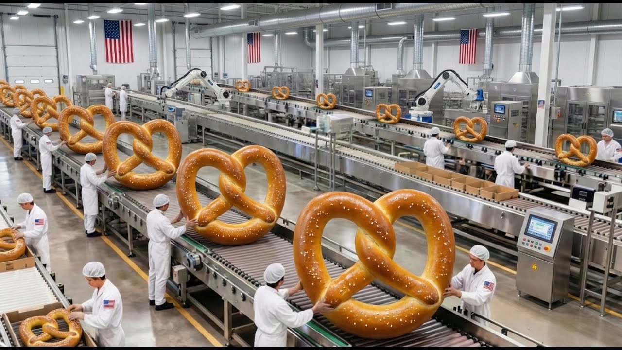 How 1 Fully Automated Factory Makes 500,000 Pretzels a Day (No Humans Touch Them)