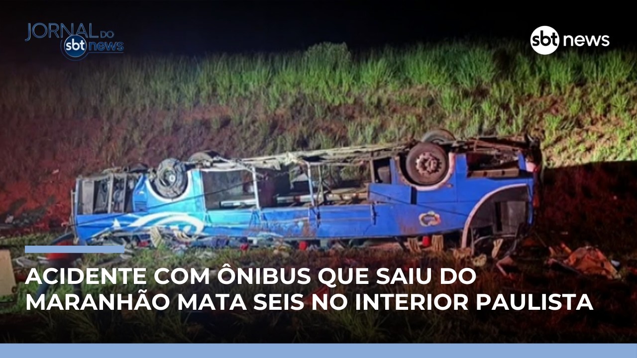 &Ocirc;nibus tomba em SP, deixa seis mortos e dezenas de feridos | #JornaldoSBTNews