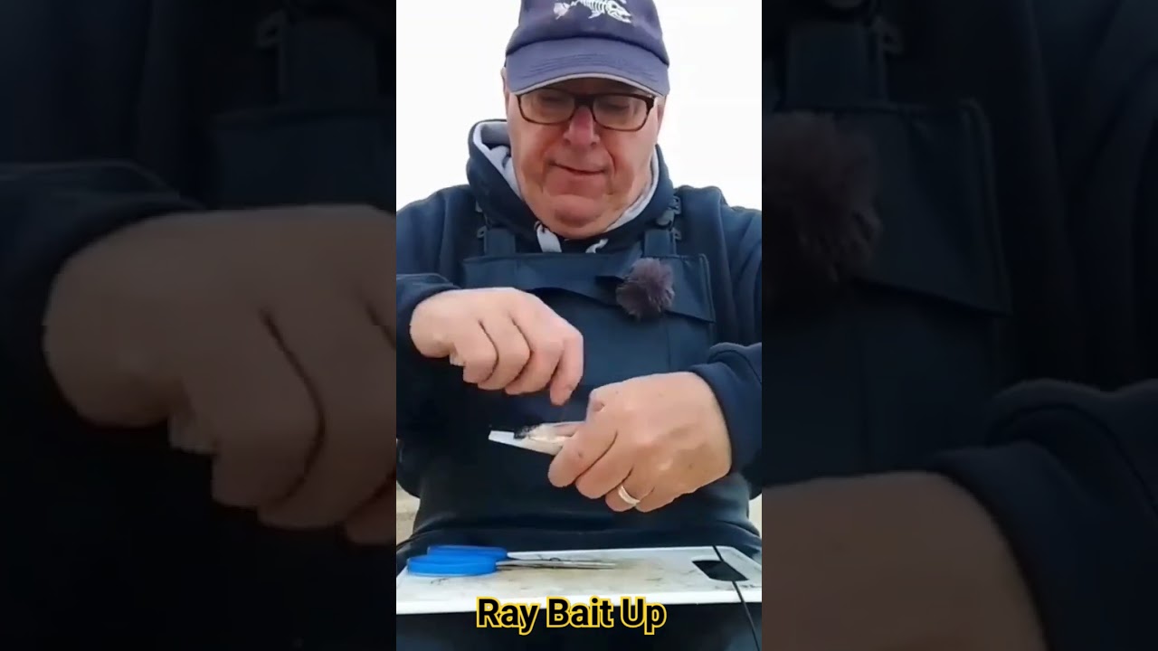 Ray Bait Up using a home made tool from Tony's Sea Match YouTube Channel