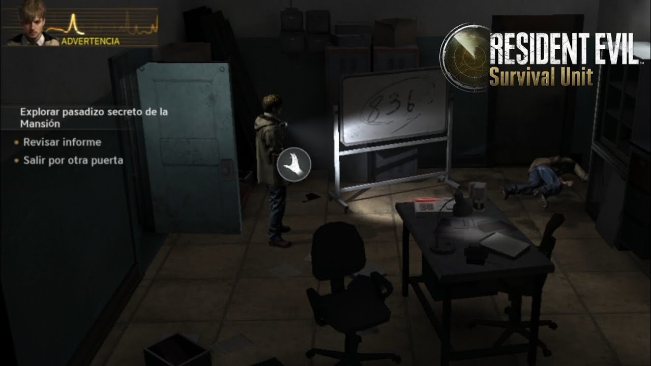 Resident Evil Survival Unite - El pasadizo Secreto del piso 1 del sótano de la Mansión 