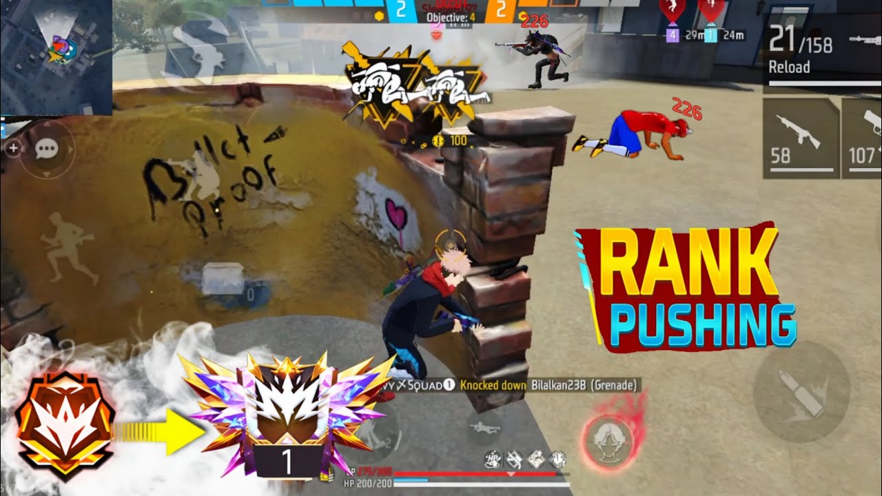 Master To Grandmaster 😱 91% Headshot Rate 👑 FreeFire!!!