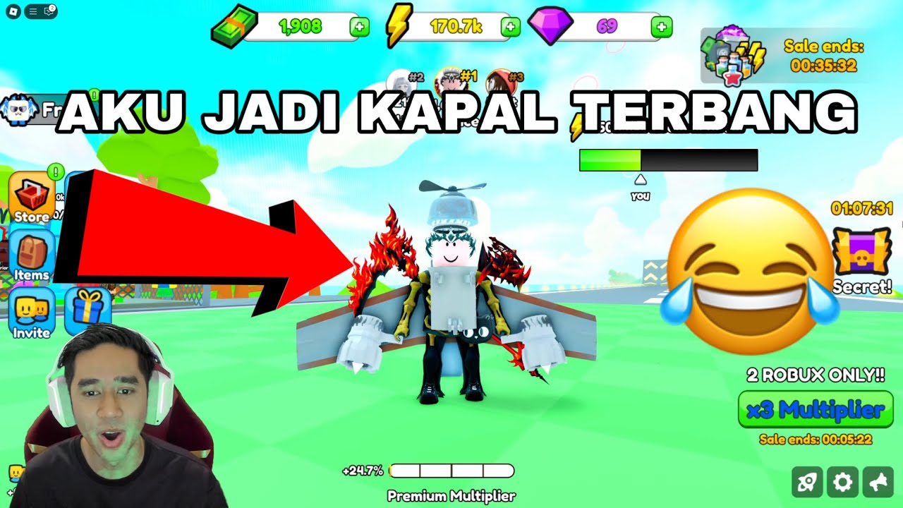 AKU JADI KAPAL TERBANG 😂