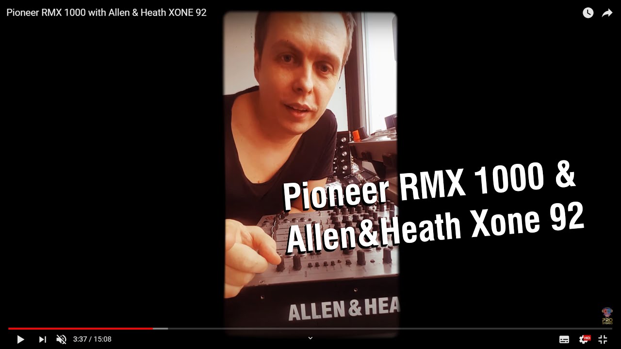 Pioneer RMX 1000 work with Allen & Heath XONE 92