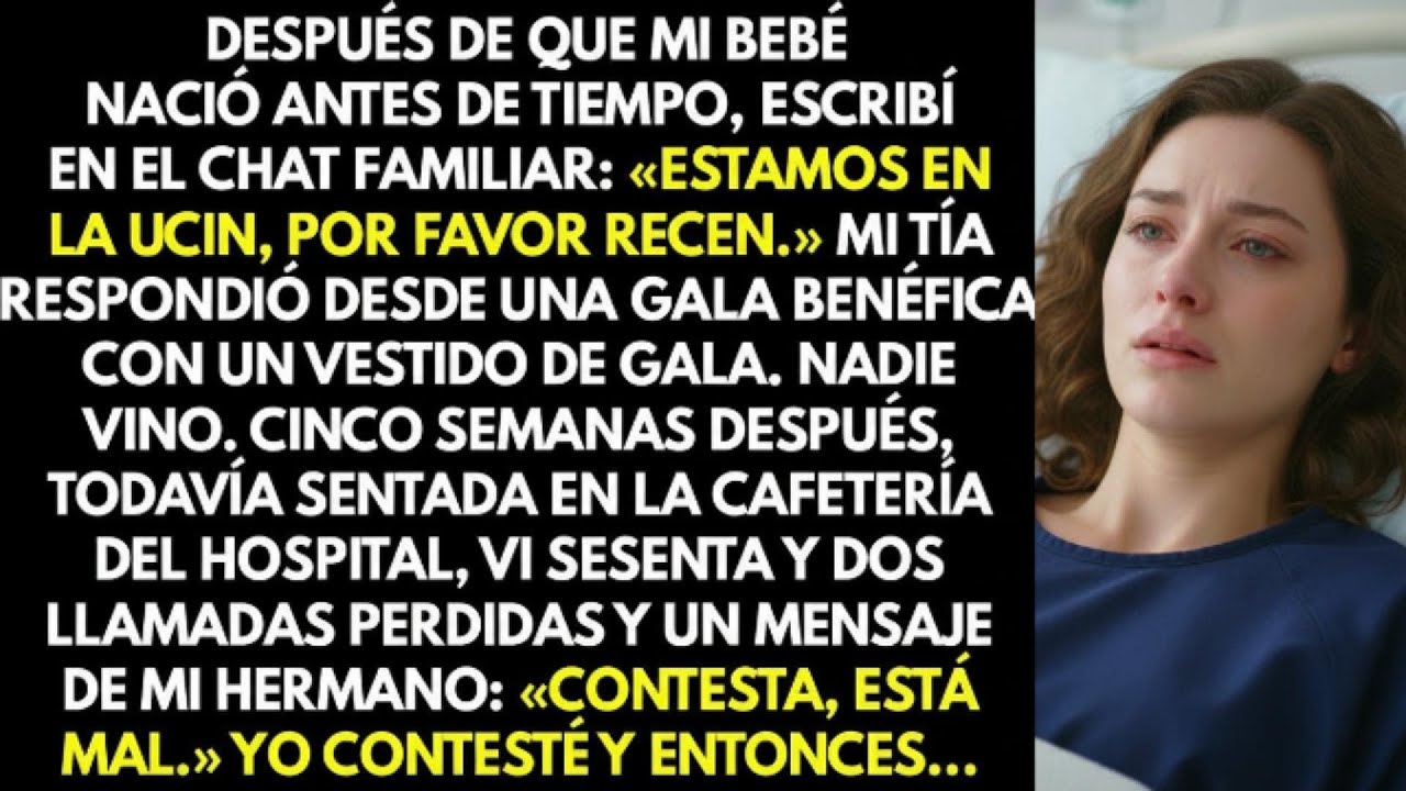 Mi bebé nació antes de tiempo; escribí al chat familiar: «Estamos en la UCIN, por favor oren…»