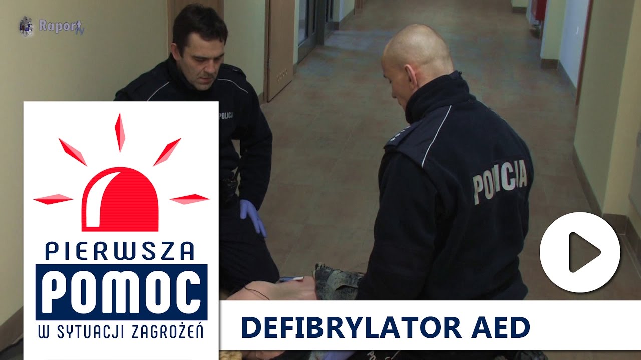 Pierwsza pomoc: defibrylator AED + Schemat BLS 