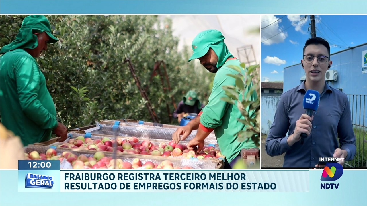 Caged aponta 19 mil vagas em SC e destaque para Fraiburgo