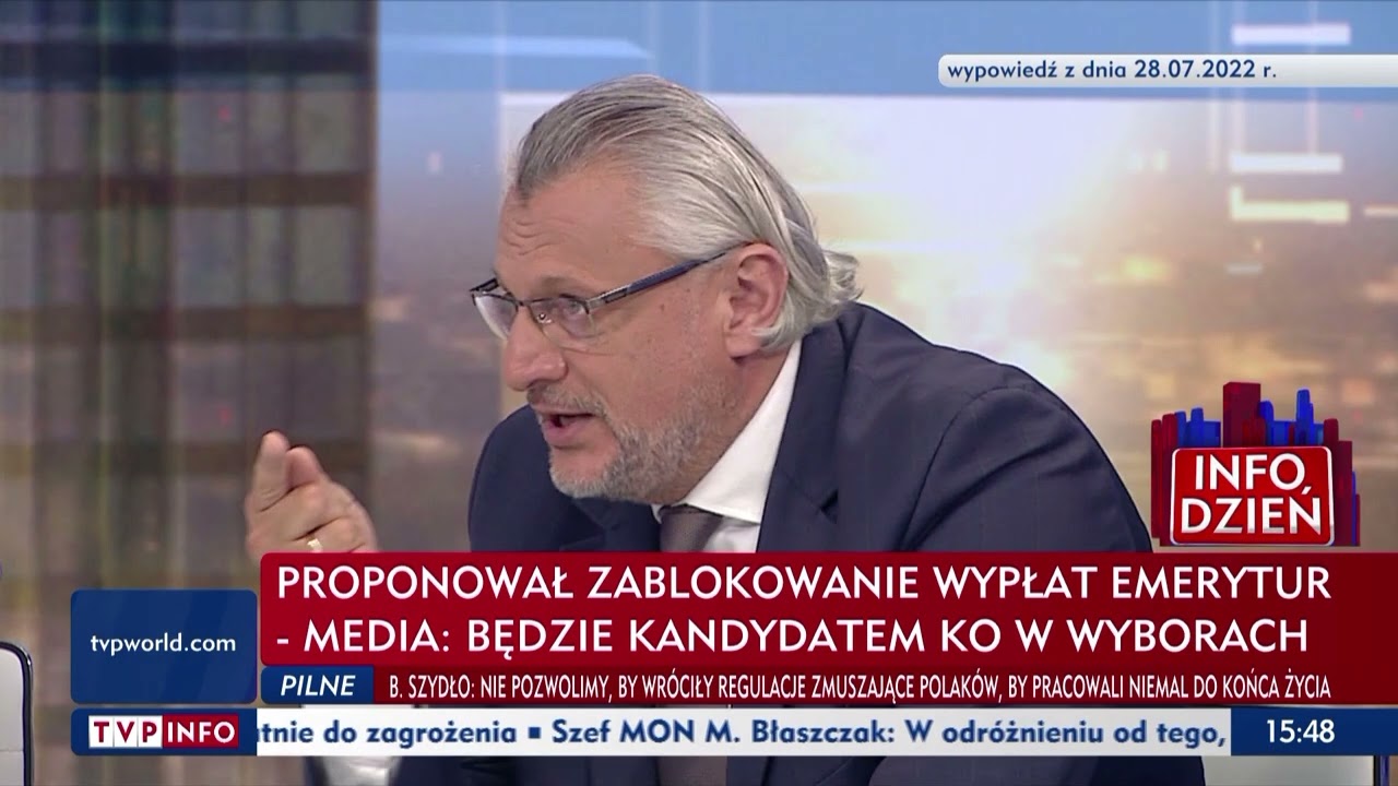 Poseł Tomasz Lenz proponował zablokowanie wypłat emerytur - ma być kandydatem KO w wyborach