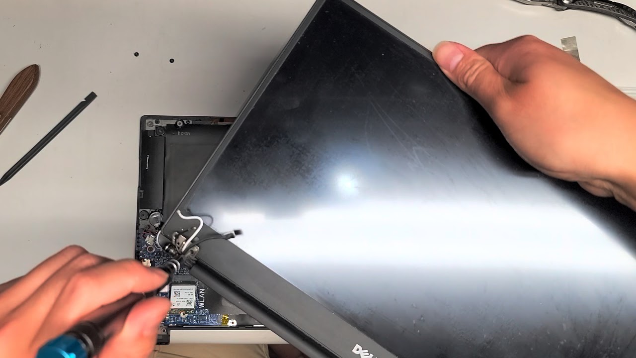 DELL XPS 13 9350 Disassembly SSD Hard Drive Upgrade Repair LCD Screen Battery Replacement Repair