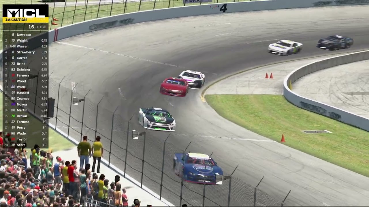 Late race battle for top 5 | iRacing Super Late Model USA International Race 3