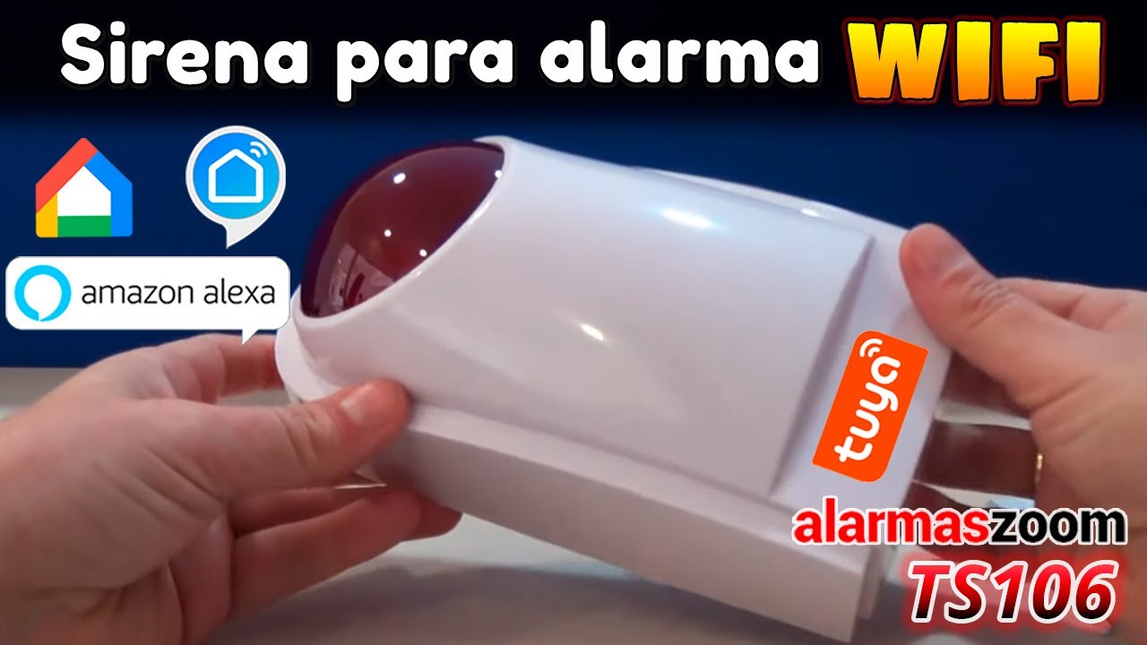 Sirena para alarma WiFi 🚨 Compatible con accesorios de alarma 433Mhz y con alarmas Tuya Smart Life 🚨