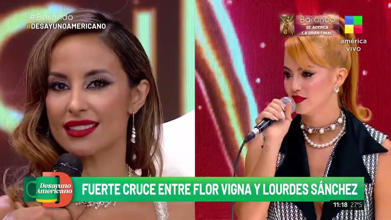 Flor Vigna se cruzó con Lourdes Sánchez en el 