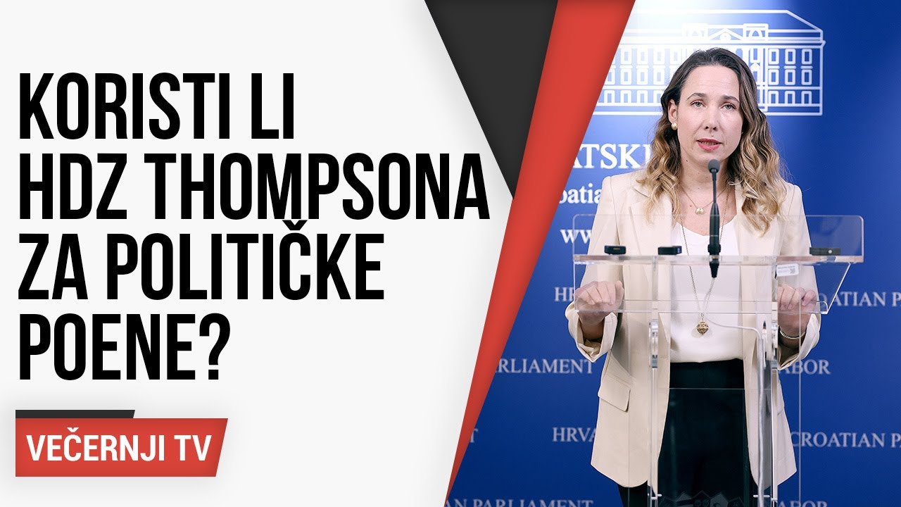 [UŽIVO] Koristi li HDZ Thompsona za političke poene? Komentira zastupnica Marija Selak Raspudić