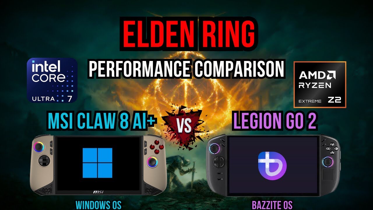 Elden Ring MSI Claw 8 AI+ vs. Legion Go 2