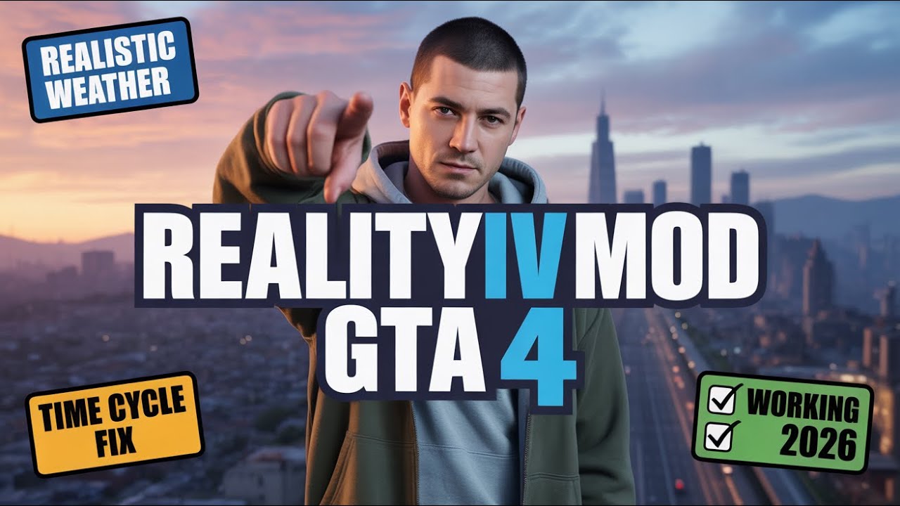 Как установить мод RealityIV в GTA IV | Улучшение погоды и смены дня и ночи