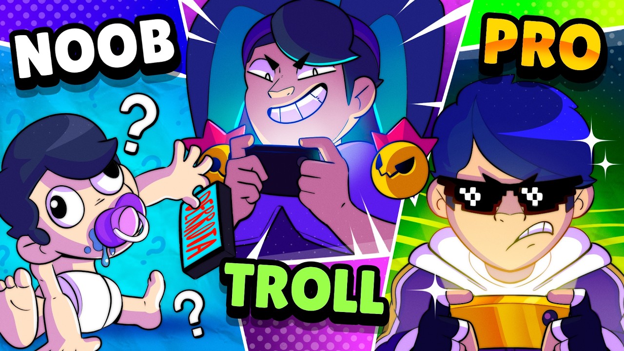 REVELEI os TIPOS de PLAYERS do BRAWL STARS!