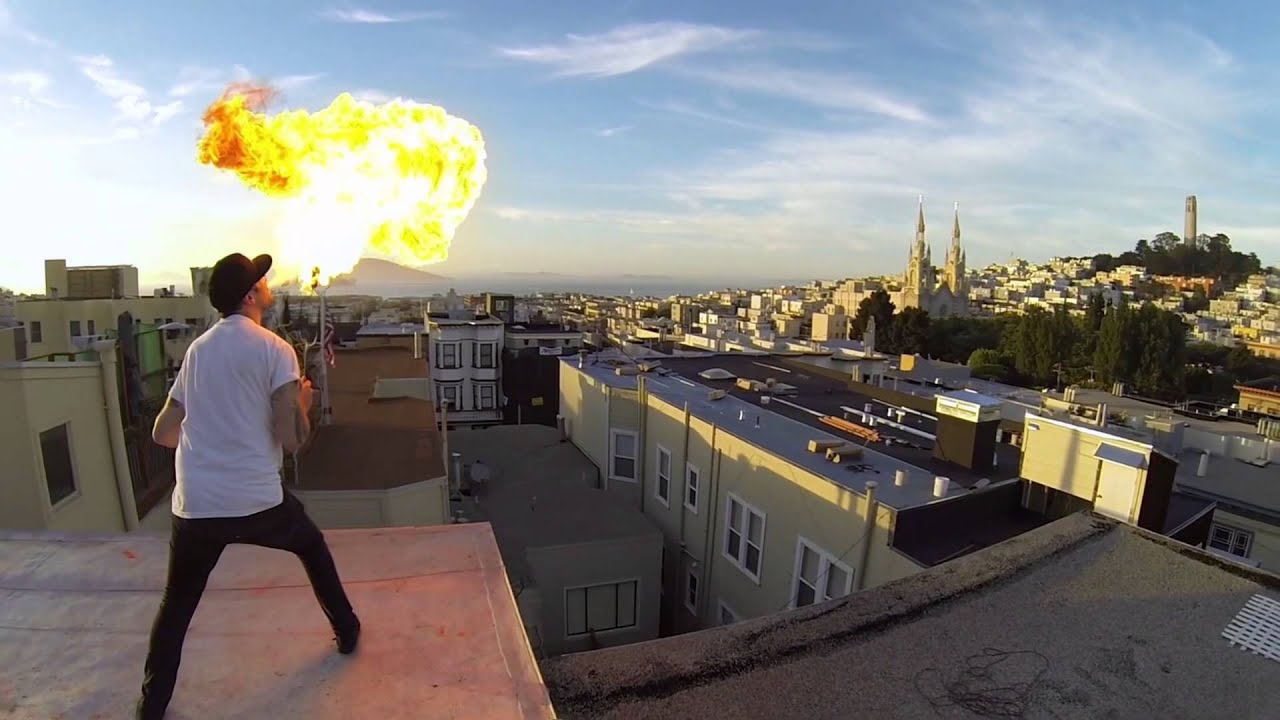 GoPro: Fire Breathing With A 24 GoPro Array