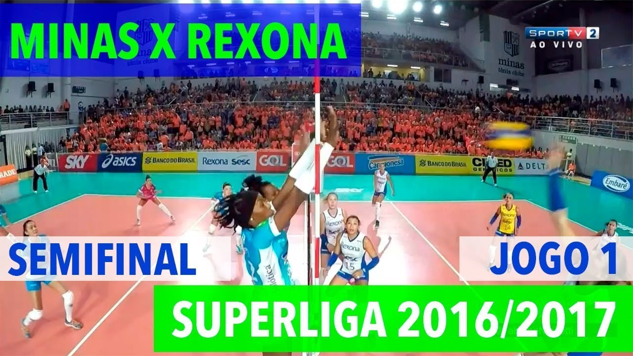 Minas x Rexona - Semifinal (JOGO 1) - Superliga de Vôlei Feminino 2016-2017