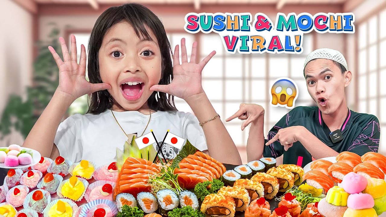 LEIKA BELI MOCHI DAN SUSHI VIRAL 😍 KOMPILASI VLOG 1 JAM LEIKA REVIEW MAKANAN VIRAL