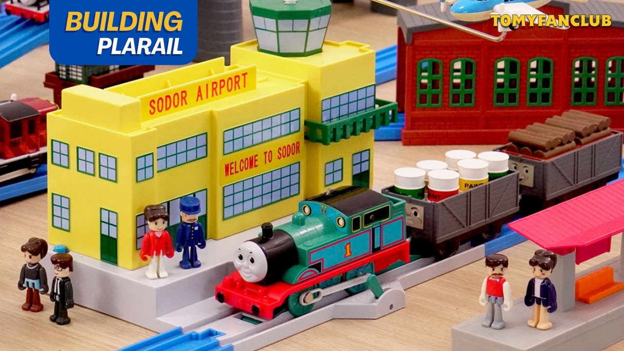 Thomas the Tank Engine Plarail☆Sodor Airport and Railroad Crossings
