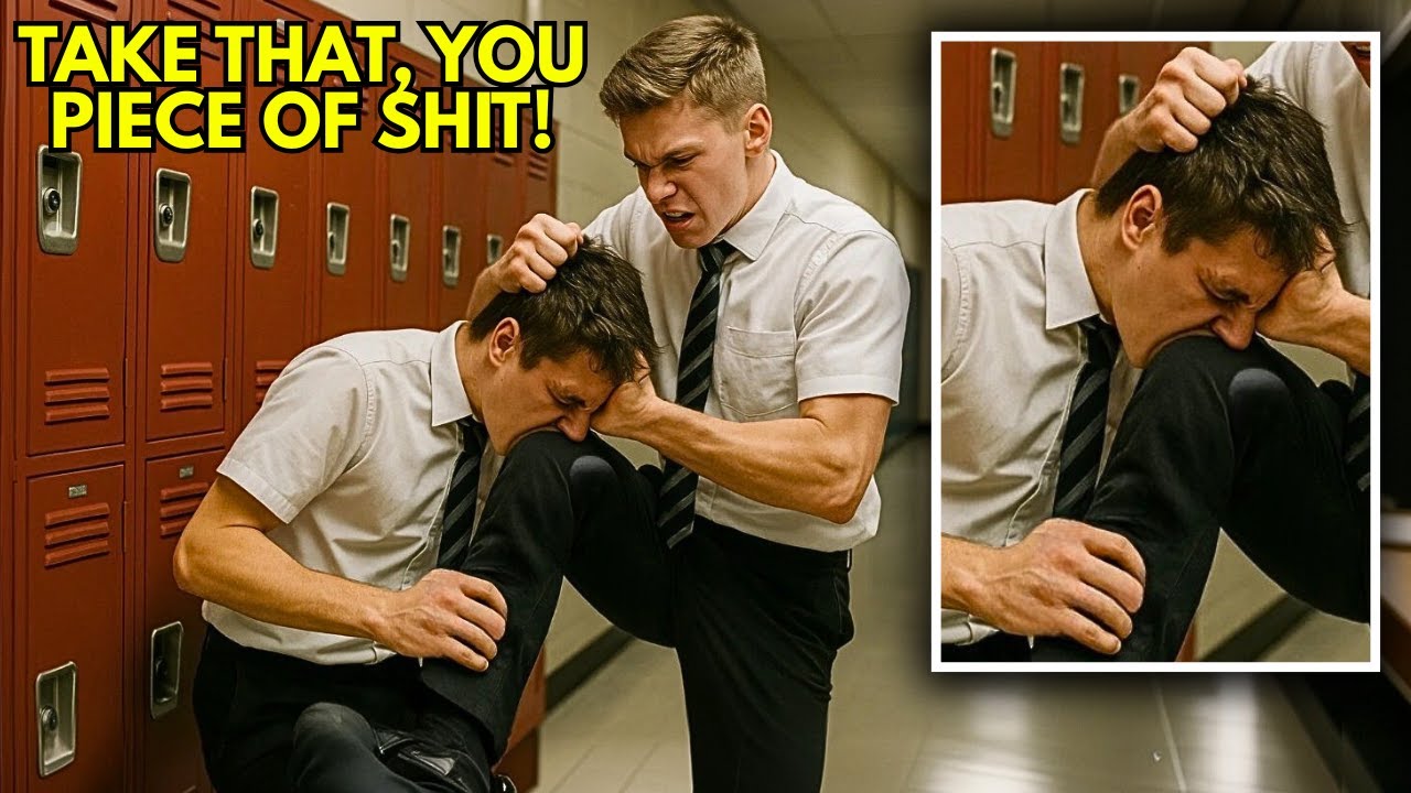 BULLIES KNEE THE NEW KID IN THE FACE &mdash; BIG MISTAKE... HE WAS A BRUTAL FIGHTER!