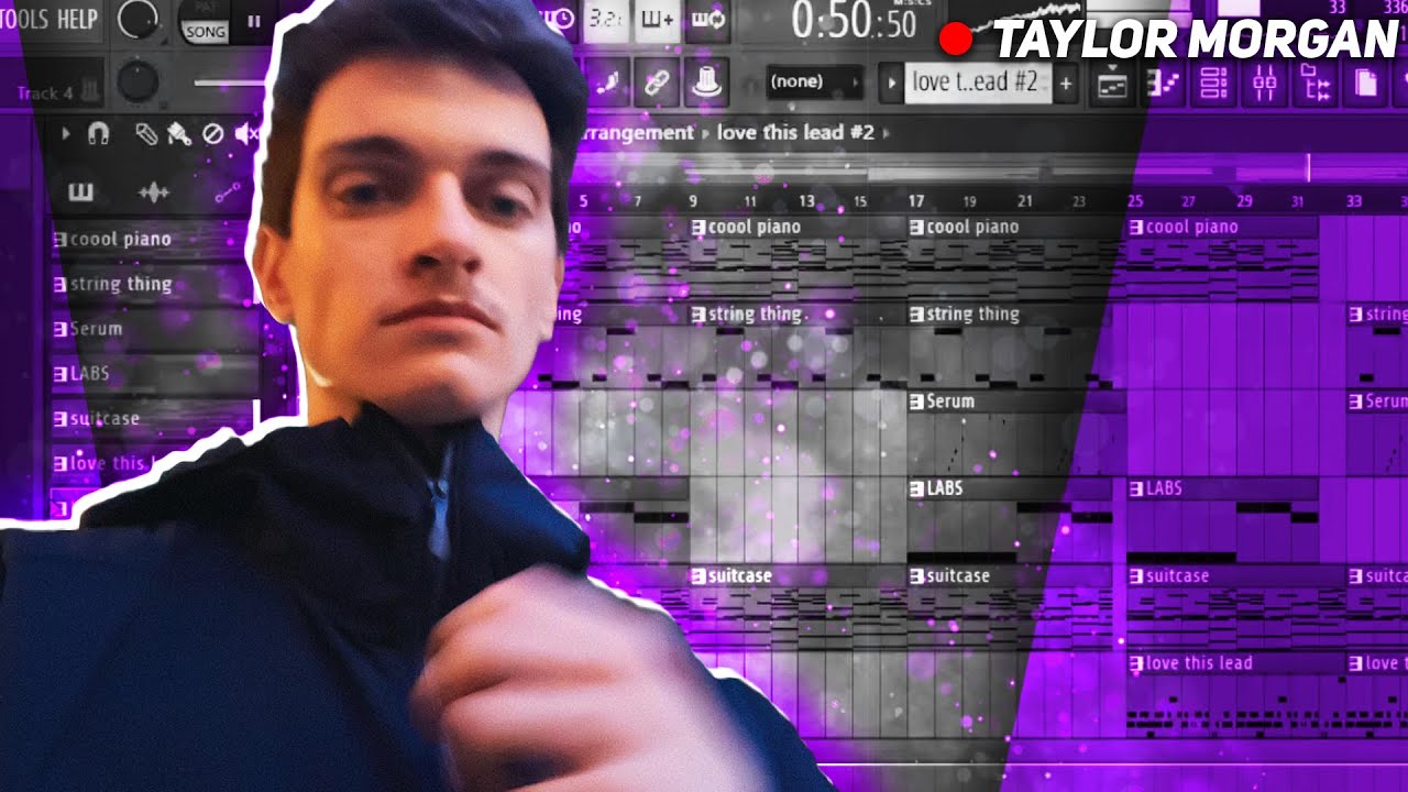 Taylor Morgan Making Beats Live | Making Beats in FL Studio