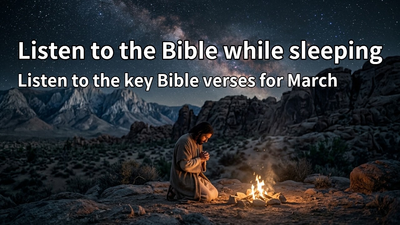 Listen to the Bible while sleeping | Listen to the key Bible verses for March | Insomnia Treatment