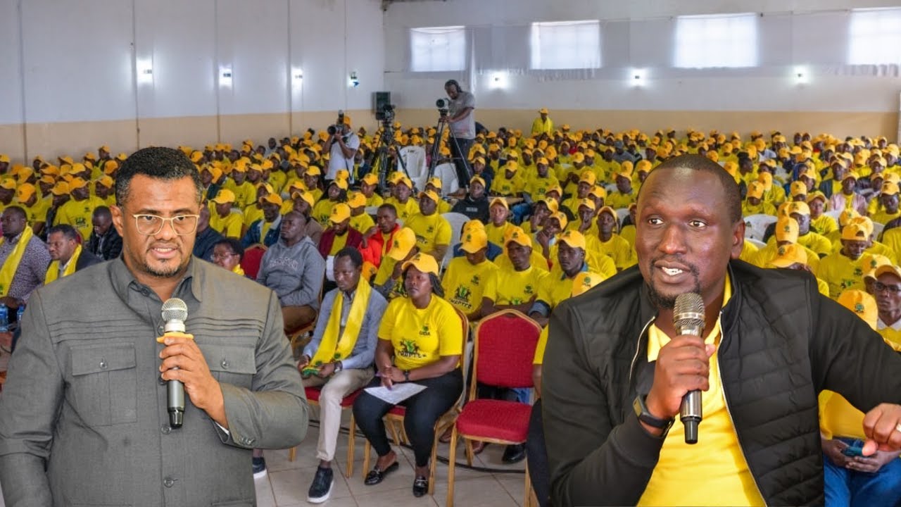 LIVE; HASSAN OMAR & SENATOR CHERUIYOT OPENING UDA OFFICES IN MANDERA!
