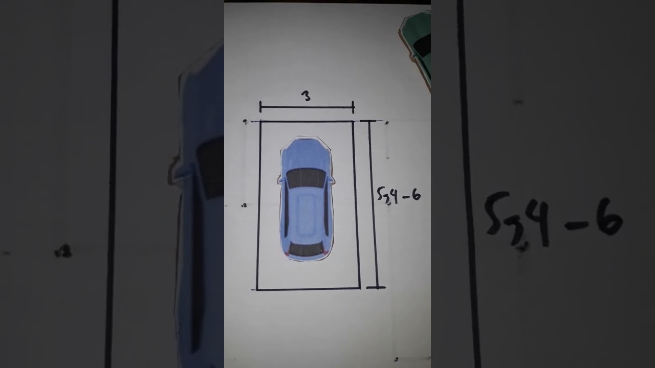 Ukuran Standar Carport/Garasi Mobil/Parkiran Mobil #arsitektur #layout