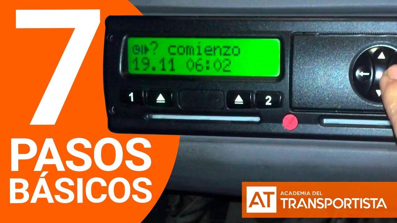 Tutorial Tacógrafo Digital. Cómo Usar el Tacógrafo y la Tarjeta durante una Jornada de Conducción