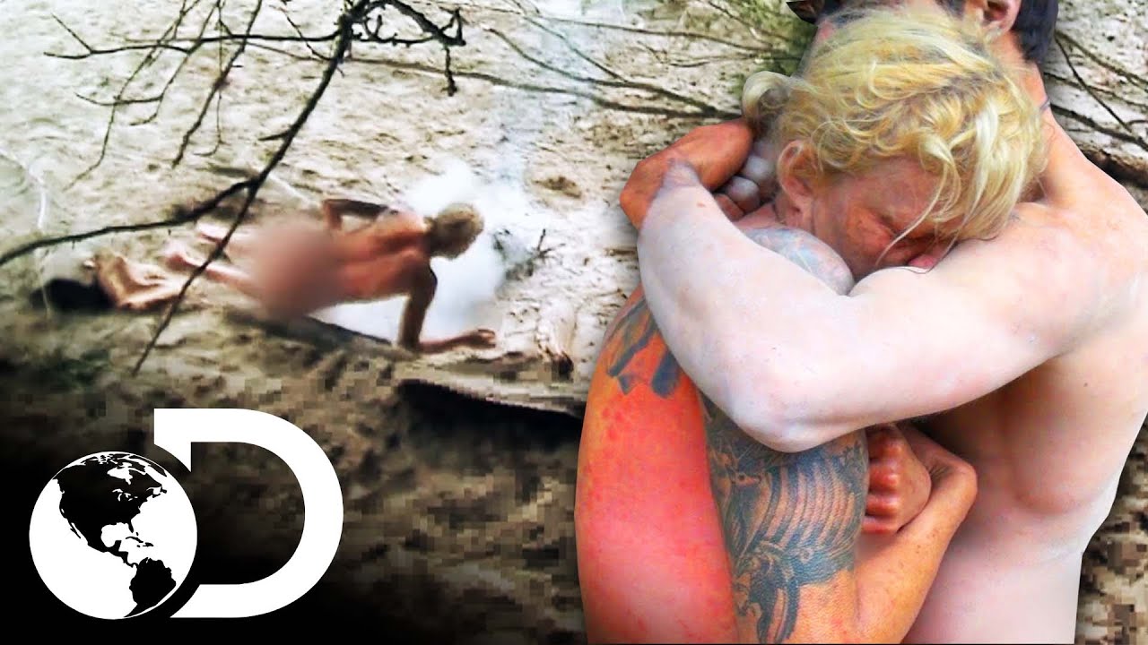 Participante sofre queimadura de 3º grau com água fervente | Largados e Pelados | Discovery Brasil