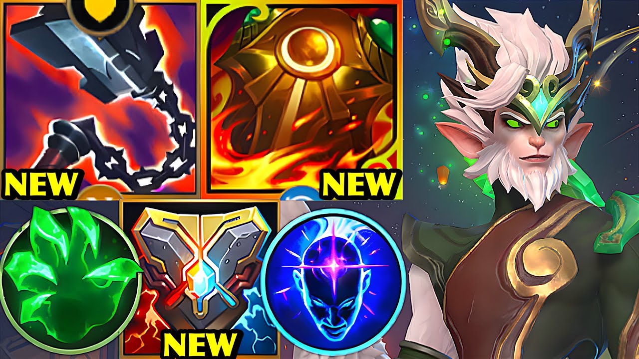 Wild Rift China Top1 Wukong | NEW Goredrinker × Yordle Sunfire Build & Runes | BROKEN TANK WUKONG?!