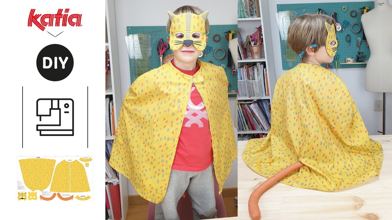 DIY ✂: Cómo coser un disfraz de leopardo para niños paso a paso